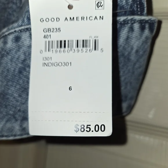NWT Good American Denim Crop Bra Top - Picture 7 of 7